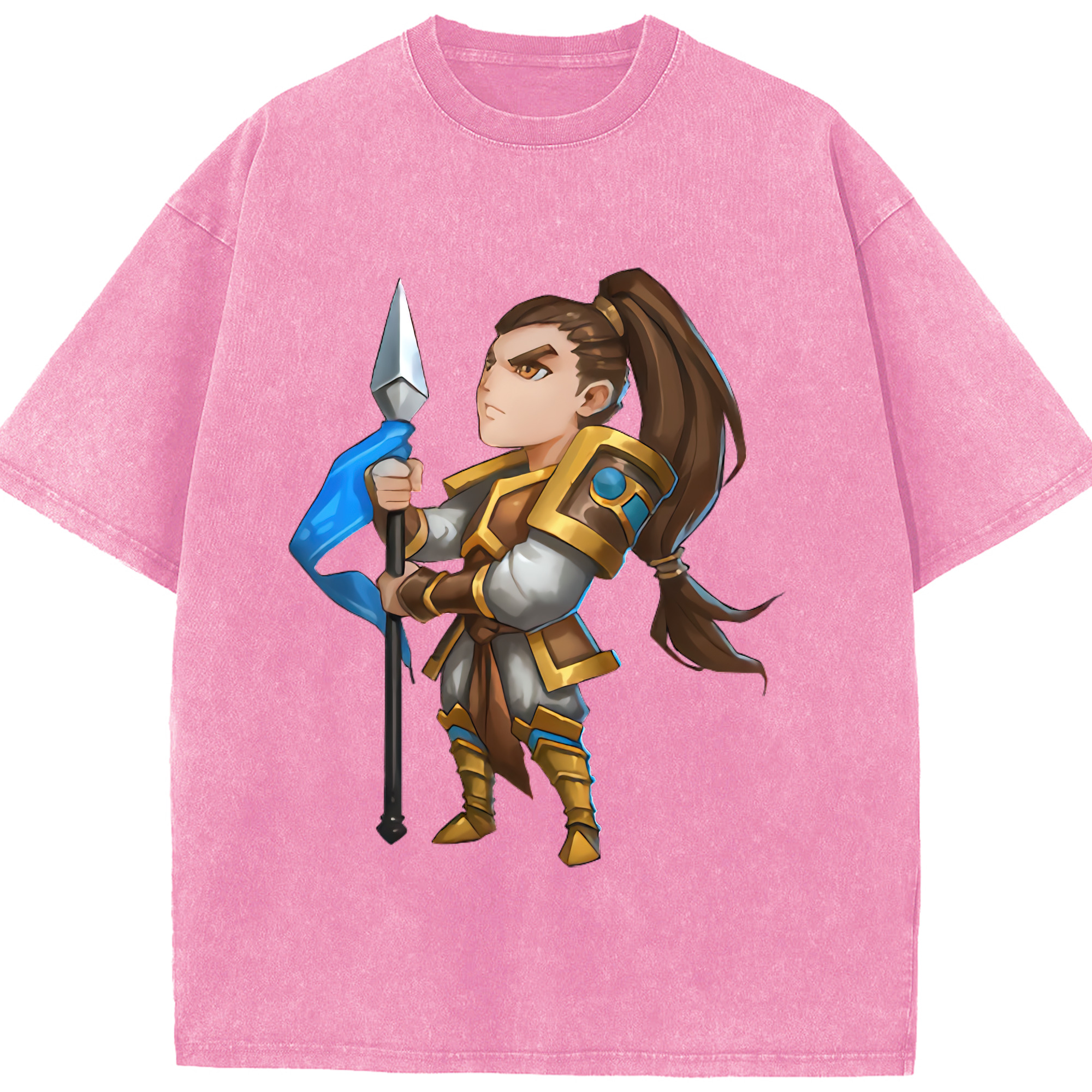リーグ・オブ・レジェンド League of Legends LOL 綿100% ヴィンテージ風 半袖Tシャツ（フロントプリント）
